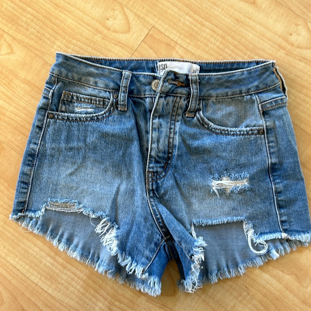 RSQ blue Vintage High Rise Shorts, Size 23